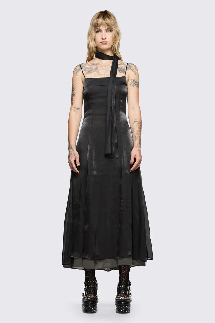 Image of Dresses. Product name - Behind The Blind Gown in Black colour by brand - Black Friday