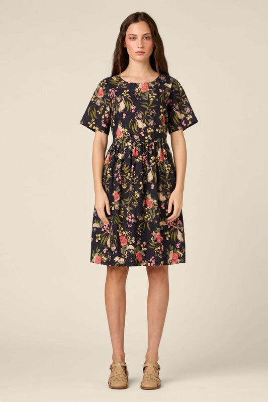 Image of Dresses. Product name - Pygmy Possum Smock Dress in Navy colour by brand - Princess Highway