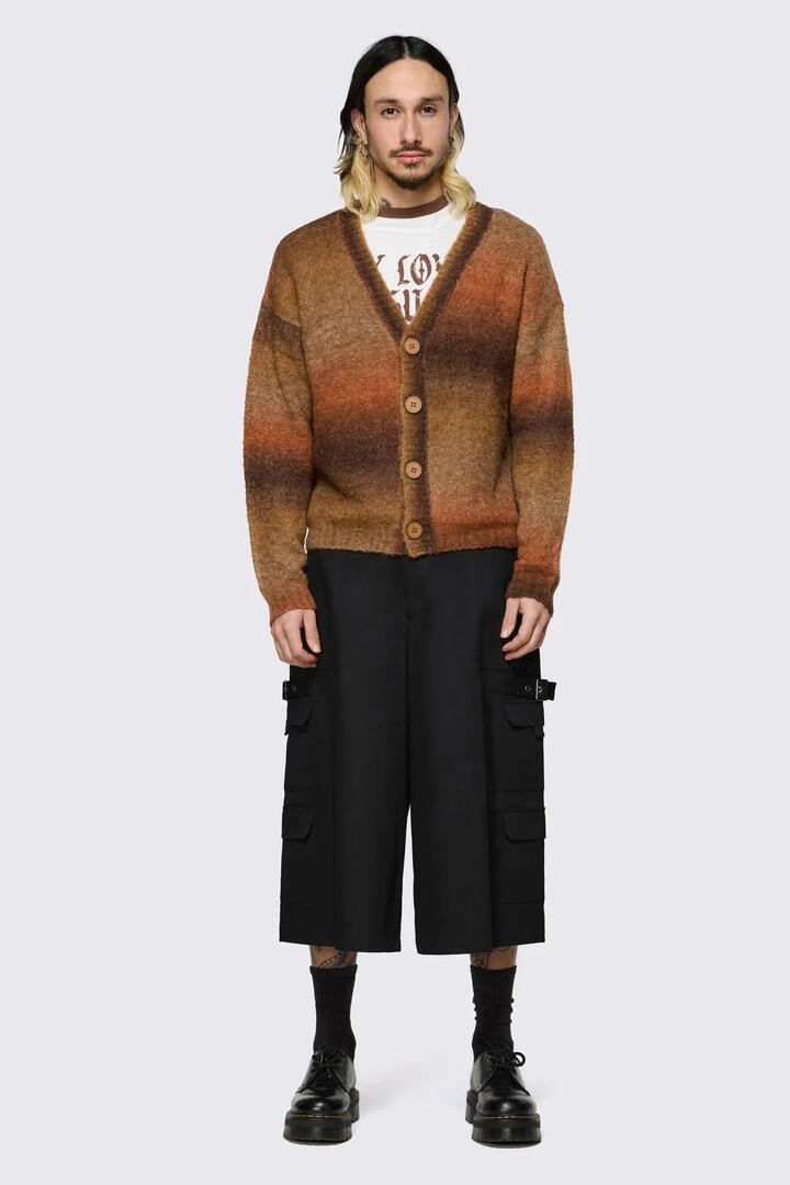 Image of Cardigans. Product name - Behind The Blinds Gradient Cardi in Multi colour by brand - Black Friday
