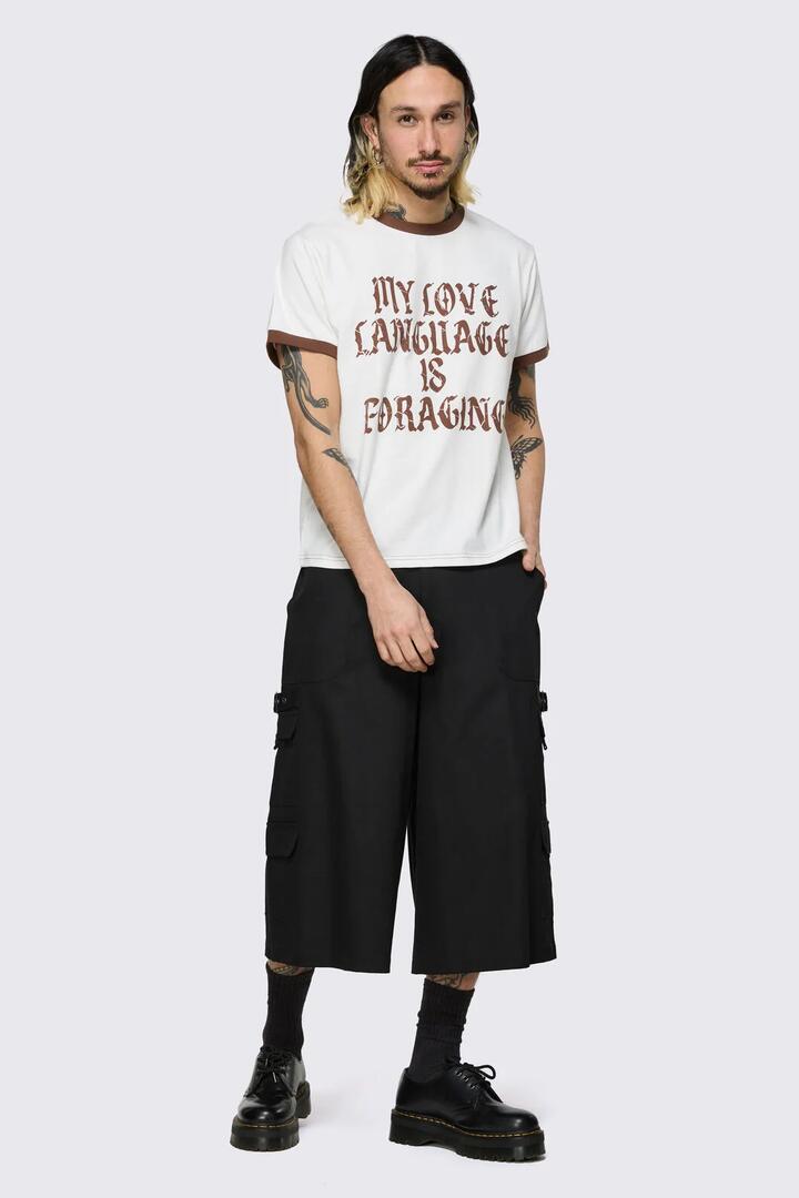 Image of T-Shirts. Product name - Love Language Tee in White colour by brand - Black Friday