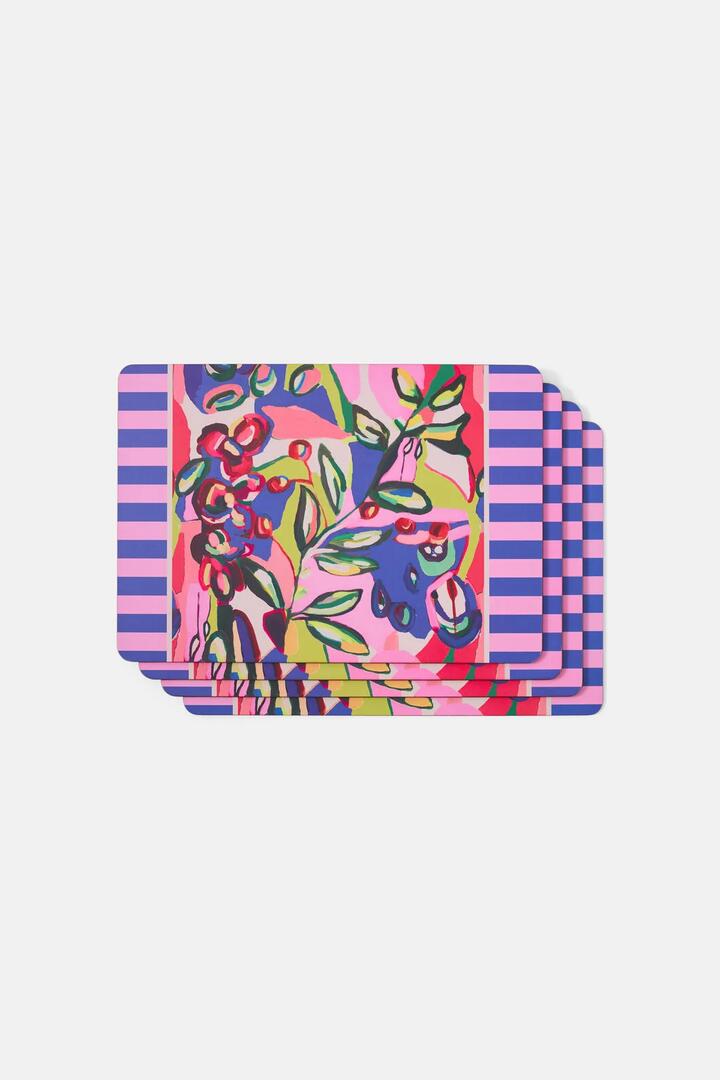 Image of Kitchen & Dining. Product name - Summer Vibes Placemat Set 4 in Print colour by brand - Gorman