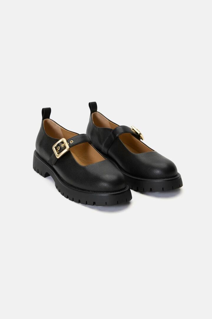 Image of Flats. Product name - I Mean Business Heel Black in Black colour by brand - Gorman