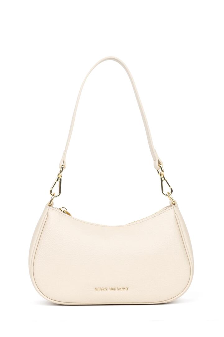 Image of Bags. Product name - Adore Bone Leather Double Strap Small Shoulder Bag in Bone colour by brand - Among the Brave