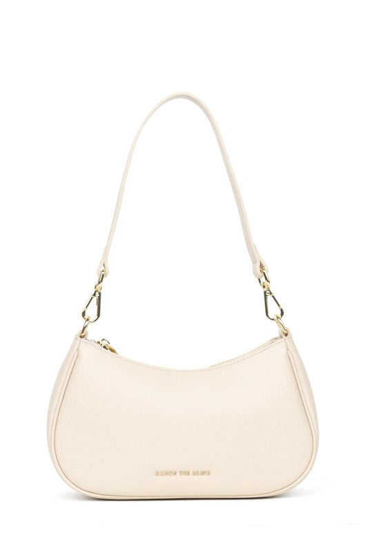 Image of Bags. Product name - Adore Bone Leather Double Strap Small Shoulder Bag in Bone colour by brand - Among the Brave