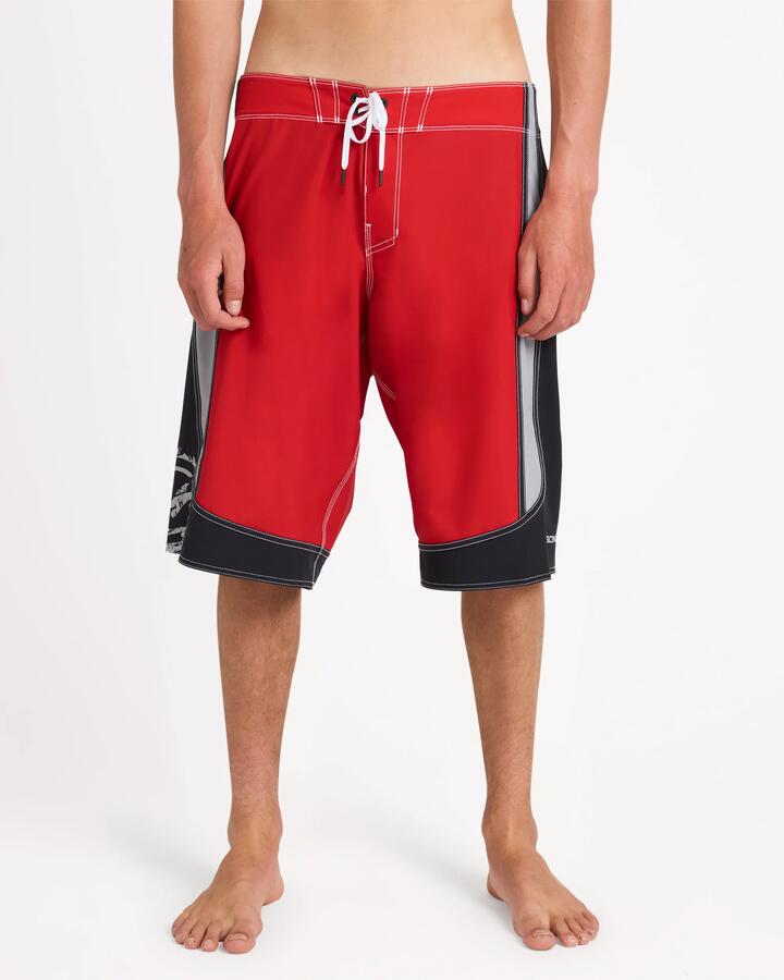 Image of Swimwear. Product name - Billabong Mens Spec 73 Systems Pro 23" Boardshorts Core Red in Core Red colour by brand - Billabong