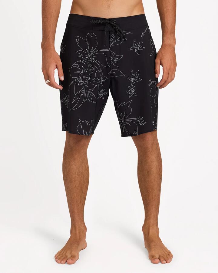 Image of Swimwear. Product name - Billabong Mens Eastcoast Layback 18" Boardshorts Black in Black colour by brand - Billabong