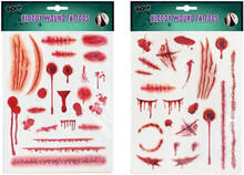 Image of Toys. Product name - Halloween Factory Bloody Wound Tattoos in colour by brand - Toymate