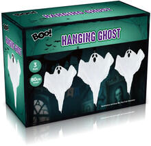 Image of Toys. Product name - Halloween Factory Hanging Ghosts 80cm 3-Pack in colour by brand - Toymate