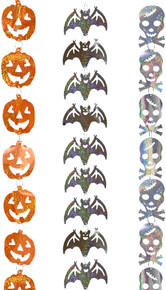 Image of Toys. Product name - Halloween Factory Hanging Laser Garland 2.4m in colour by brand - Toymate