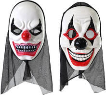Image of Toys. Product name - Halloween Factory Clown Hooded Mask in colour by brand - Toymate