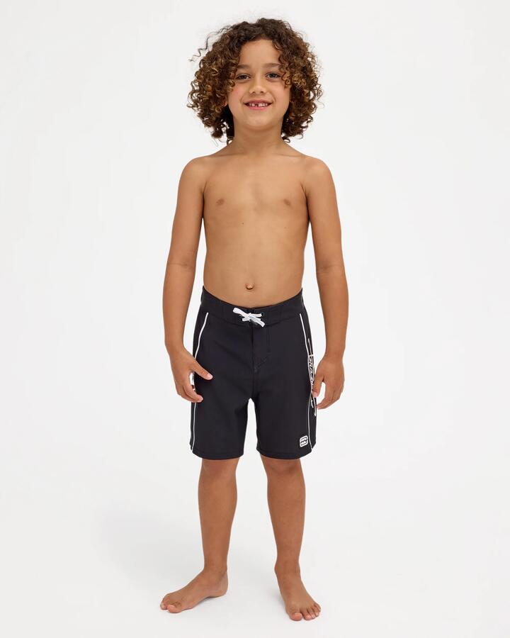Image of Swimwear. Product name - Billabong Boys 2-7 Dbah 2.0 Pro 13" Boardshorts Black in Black colour by brand - Billabong