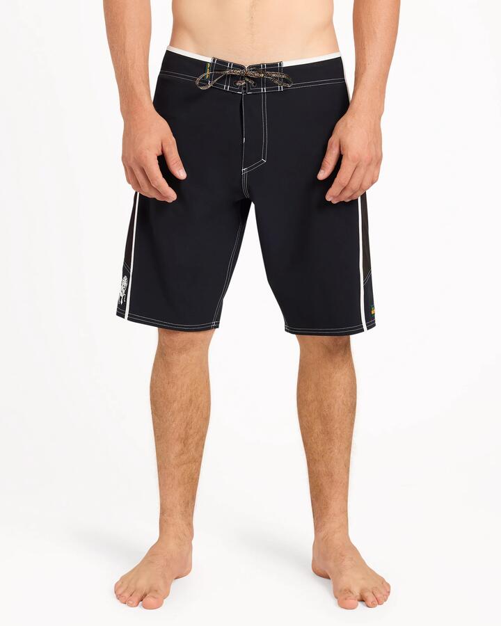 Image of Swimwear. Product name - Quiksilver Mens Bob Marley Uprising 21" Boardshorts Black in Black colour by brand - Quiksilver
