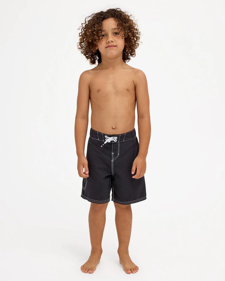 Image of Swimwear. Product name - Billabong Boys 2-7 Flare 13" Boardshorts Black in Black colour by brand - Billabong