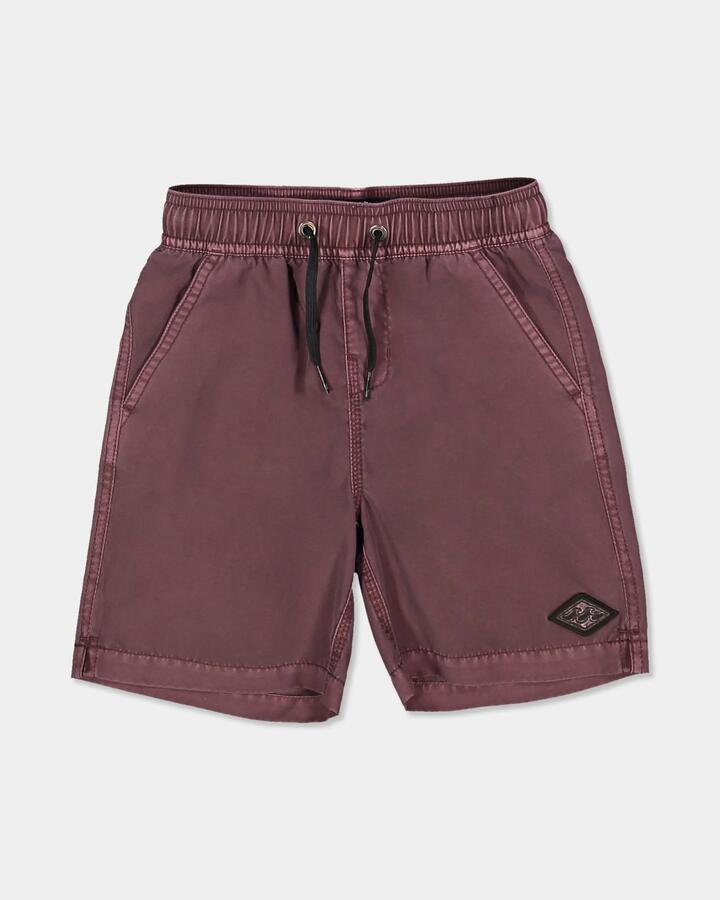 Image of Swimwear. Product name - Billabong Boys 2-7 All Day Overdyed Layback 13" Boardshorts Port in Port colour by brand - Billabong