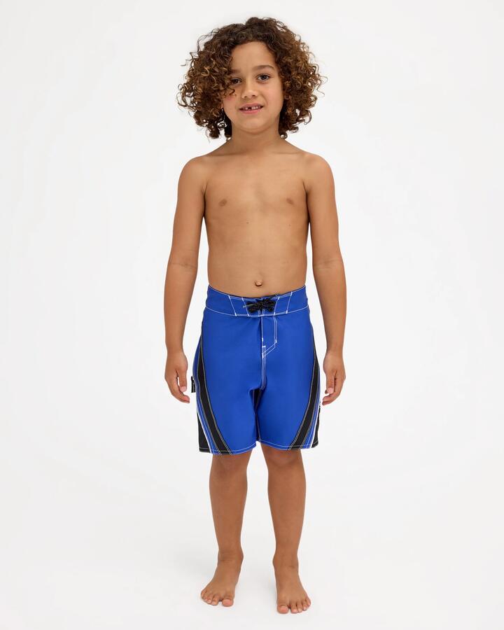 Image of Swimwear. Product name - Billabong Boys 2-7 Fluid 2K Boardshorts Classic Blue in Classic Blue colour by brand - Billabong