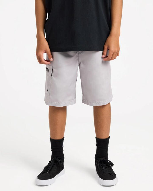 Image of Swimwear. Product name - Billabong Boys 8-16 Throw On 19" Boardshorts Ash in Ash colour by brand - Billabong