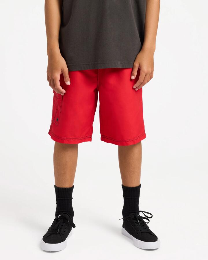 Image of Swimwear. Product name - Billabong Boys 8-16 Throw On 19" Boardshorts Red Core in Red Core colour by brand - Billabong