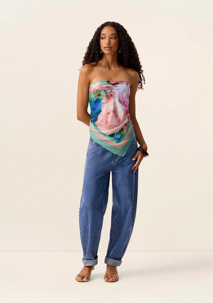 Image of Scarves & Shawls. Productname: Roses Scarf in Print colour by brand - MOS The Label