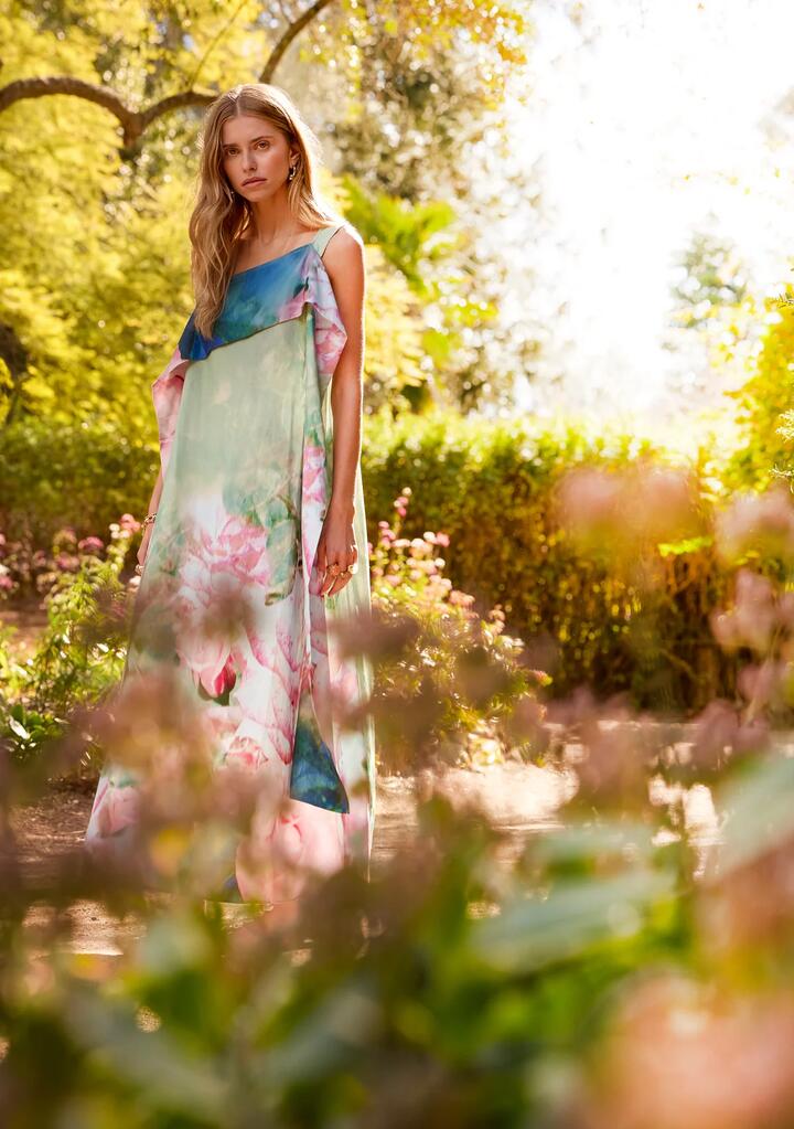 Image of Dresses. Productname: Roses Maxi Dress in Print colour by brand - MOS The Label