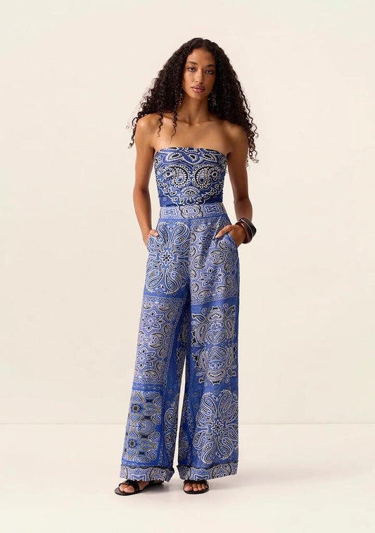 Image of a model wearing Pants. Productname: Zadie Pants in Print colour by brand - MOS The Label