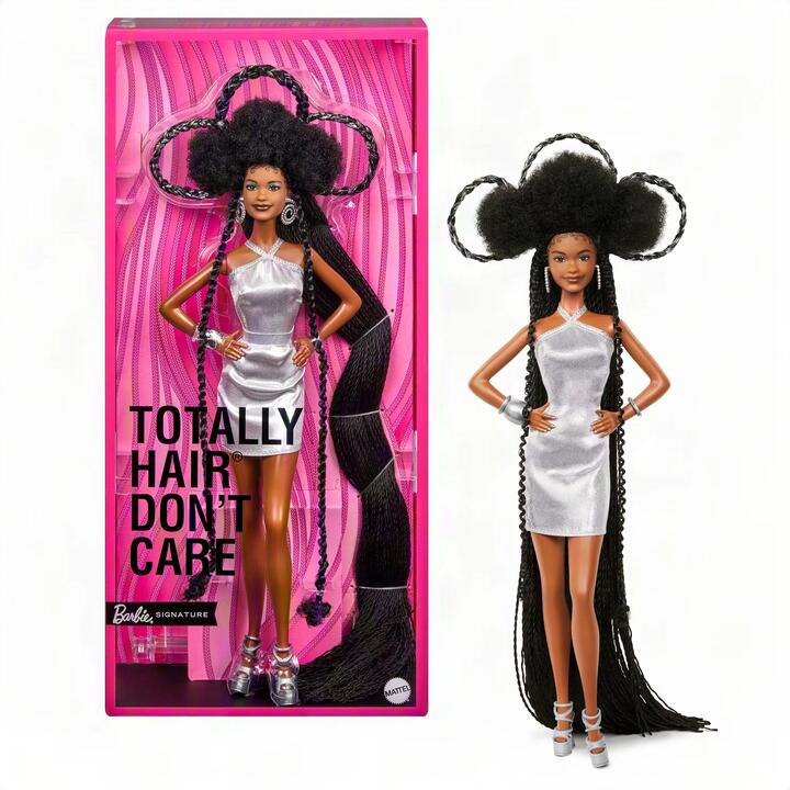 Image of Dolls. Product name - Barbie Signature Totally Hair Don't Care Barbie "Brooklyn" Doll in colour by brand - Barbie Signature