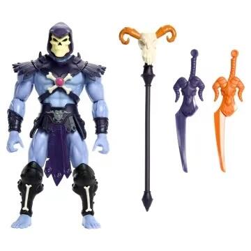 Image of Action Figures. Product name - Masters Of The Universe Origins 200X Cartoon Collection Skeletor 5.5 Inch Action Figure MOTU Toy in colour by brand - Masters of the Universe