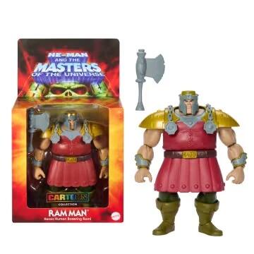 Image of Action Figures. Product name - Masters Of The Universe Origins 200X Cartoon Collection Ram Man 5.5 Inch Deluxe Action Figure Toy in colour by brand - Masters of the Universe