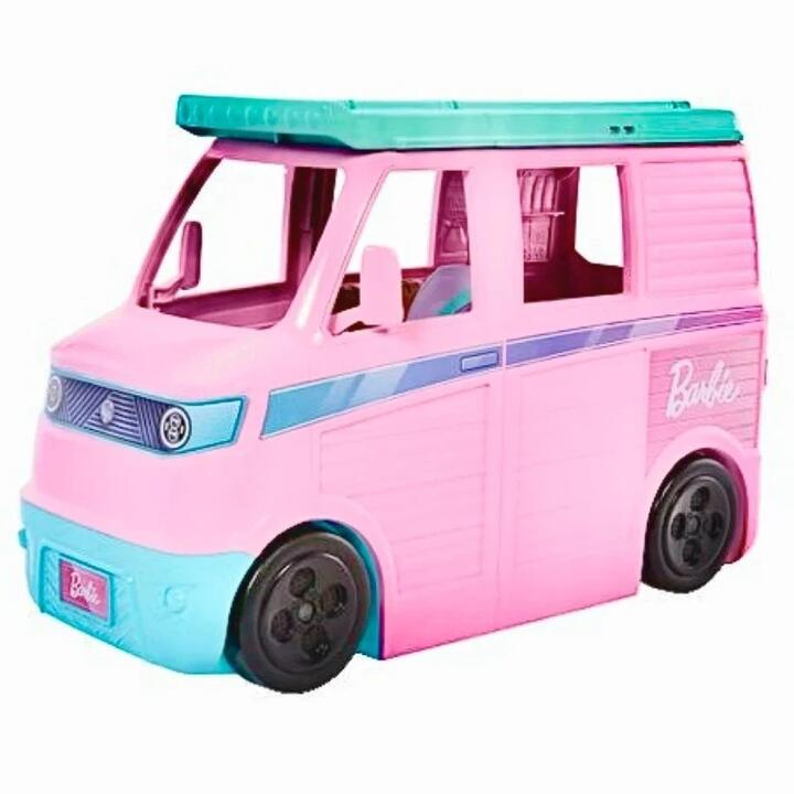 Image of Toy Playsets. Product name - BARBIE DREAM LAND Road Trip Camper Vehicle in colour by brand - Barbie