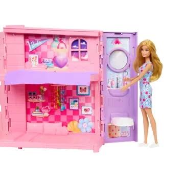 Image of Toy Playsets. Product name - Barbie Weekend Escape House, Dollhouse Playset With 10 Accessories, 4 Play Areas & Kitten in colour by brand - Barbie
