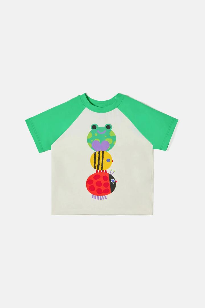 Image of T-Shirts. Product name - Stacked Buggie Baby T-Shirt in Multi colour by brand - Gorman