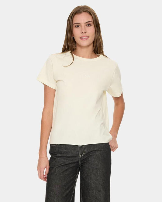 Image of T-Shirts. Product name - Thrills Minimal Thrills Relaxed Tee Cee Butter Cream in Butter Cream colour by brand - Thrills