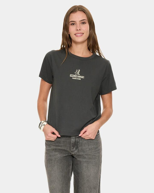 Image of T-Shirts. Product name - Thrills Risen Relaxed Tee 095 Carbon in Carbon colour by brand - Thrills