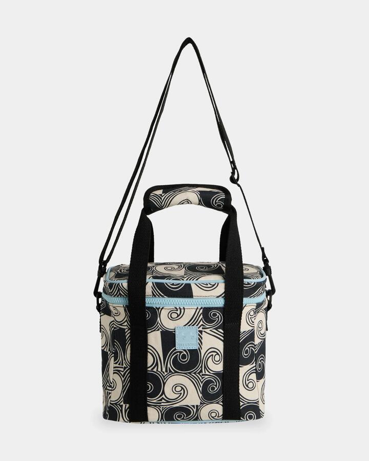 Image of Bags. Product name - Billabong Womens Rolling Tide Cooler Bag Black/White in Black/White colour by brand - Billabong