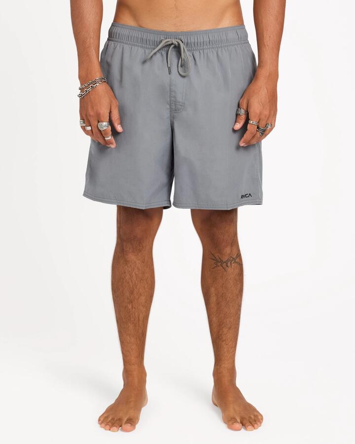 Image of Swimwear. Product name - RVCA Mens Opposites 19 "Boardshorts Smoke in Smoke colour by brand - RVCA