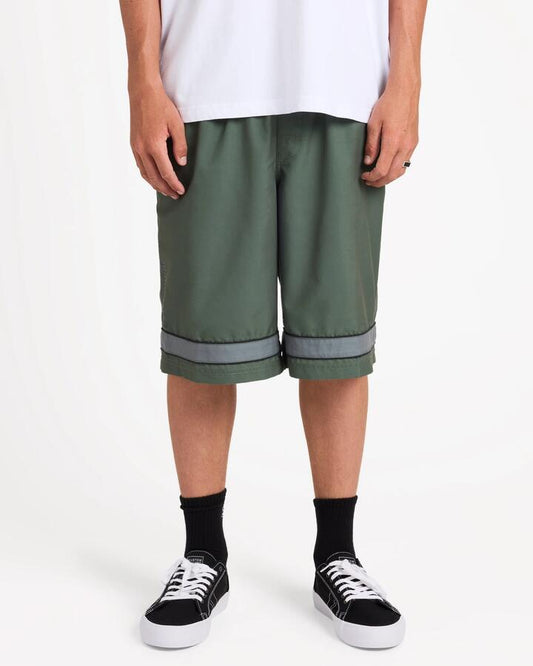 Image of Swimwear. Product name - Billabong Mens Throw On 2.0 22" Boardshorts Dirty Olive in Dirty Olive colour by brand - Billabong