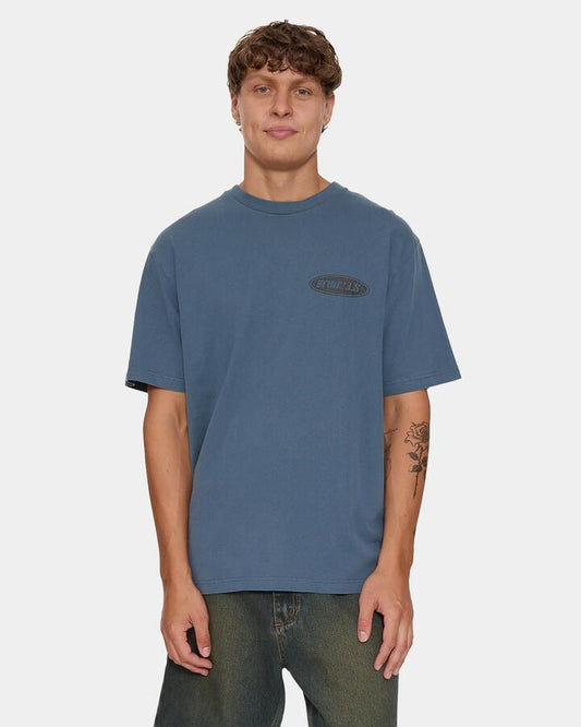 Image of T-Shirts. Product name - Thrills Odyssey Core Oversize Tee Bke0 Deep Mineral Blue in Deep Mineral Blue colour by brand - Thrills