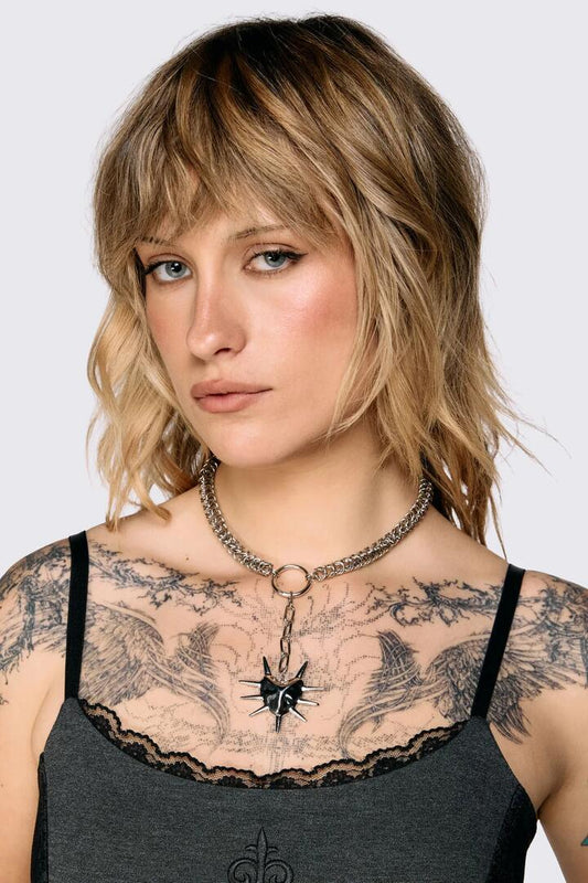 Image of Necklaces. Product name - Statement Necklace in Silver colour by brand - Black Friday