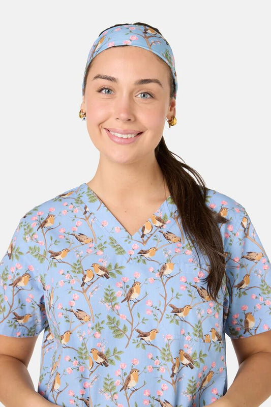 Image of Hair Accessories. Product name - Robin Scrub Headband in Light Blue colour by brand - Scrubs With Love