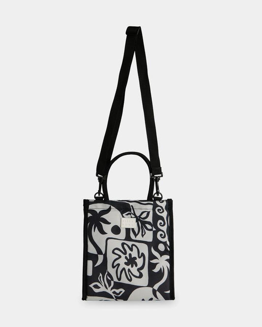 Image of Bags. Product name - Billabong Womens Soul Dream Tiki Lunch Box Black Pebble in Black Pebble colour by brand - Billabong