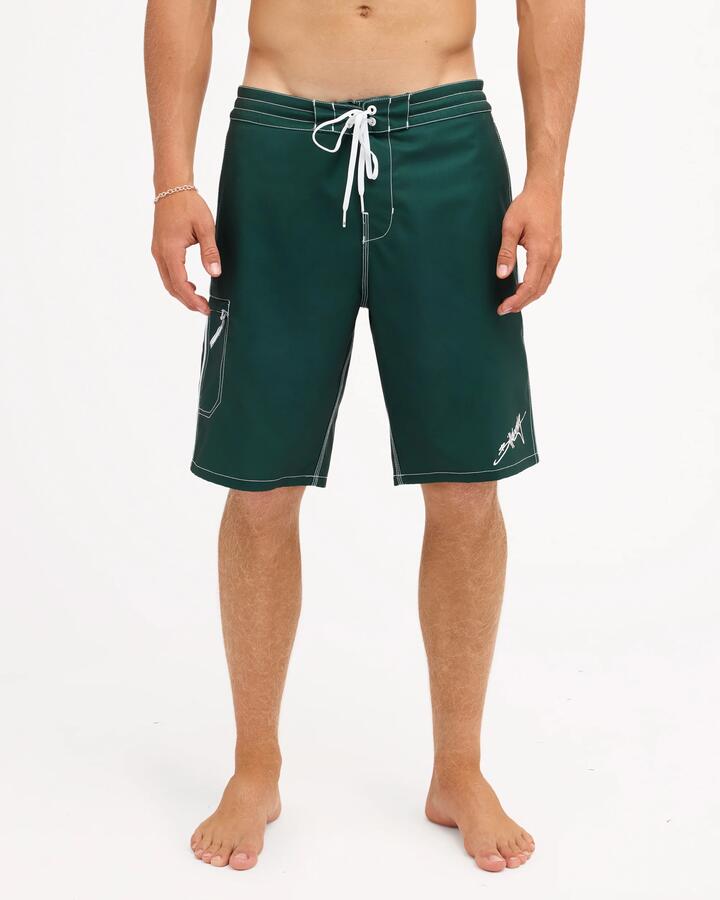 Image of Swimwear. Product name - Billabong Mens Piped Lo Tide 20" Boardshorts Field Green in Field Green colour by brand - Billabong