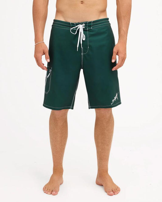 Image of Swimwear. Product name - Billabong Mens Piped Lo Tide 20" Boardshorts Field Green in Field Green colour by brand - Billabong
