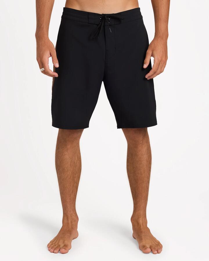 Image of Swimwear. Product name - Billabong Mens Wategos Lo Tide 19" Boardshorts Black in Black colour by brand - Billabong