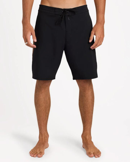 Image of Swimwear. Product name - Billabong Mens Wategos Lo Tide 19" Boardshorts Black in Black colour by brand - Billabong
