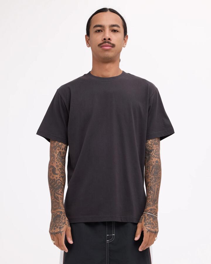 Image of T-Shirts. Product name - RVCA Mens Rvca Standard T-Shirt Pirate Black in Pirate Black colour by brand - RVCA