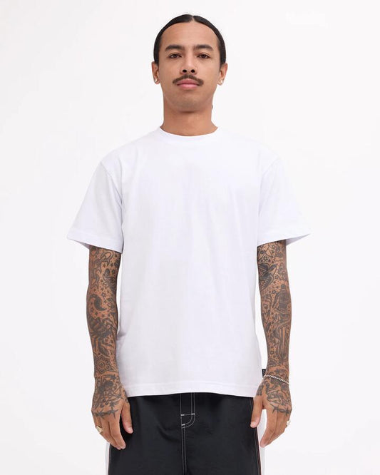 Image of T-Shirts. Product name - RVCA Mens Rvca Standard T-Shirt White in White colour by brand - RVCA