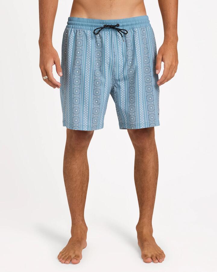 Image of Swimwear. Product name - Billabong Mens Sundays Layback 18" Boardshorts Blue Horizon in Blue Horizon colour by brand - Billabong