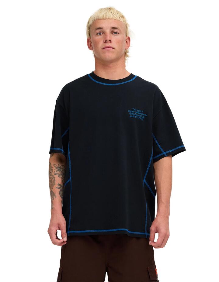 Image of T-Shirts. Product name - Quiksilver Mens Stab T-Shirt Black in Black colour by brand - Quiksilver