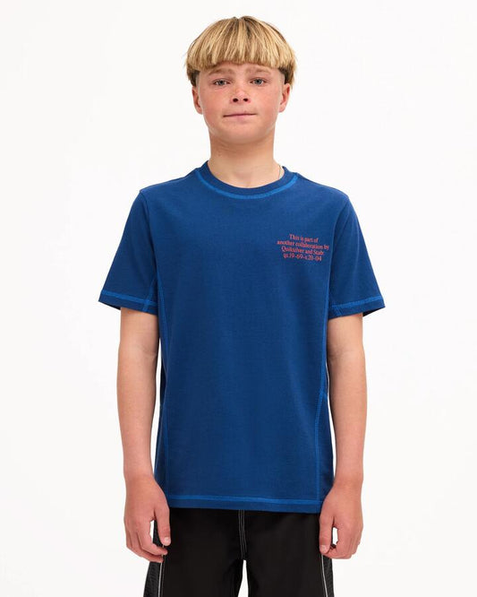 Image of T-Shirts. Product name - Quiksilver Boys 8-16 Stab T-Shirt Estate Blue in Estate Blue colour by brand - Quiksilver
