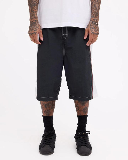 Image of Swimwear. Product name - RVCA Mens Momentum 24" Boardshorts Rvca Black in Rvca Black colour by brand - RVCA
