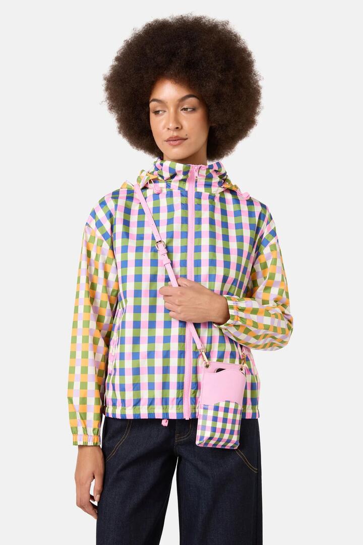 Image of Bags. Product name - Gingham Wavy Phone Bag in Multi colour by brand - Gorman